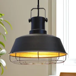 Mason hængelampe, sort, Ø 41 cm, metal, E27