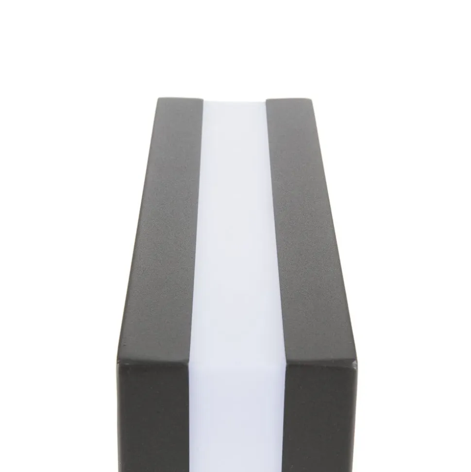 Matteo udendørs loftlampe, 2 x E27, IP44, antracit