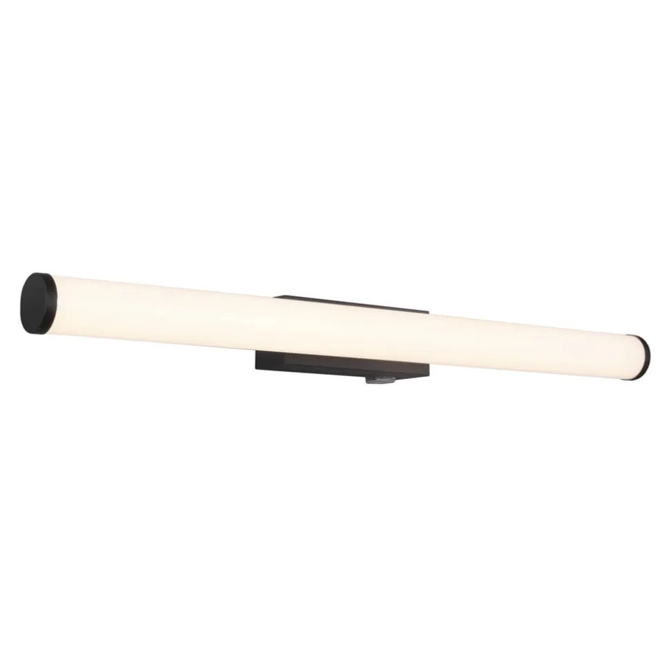 Mattimo LED-væglampe, bredde 60 cm, sort, afbryder
