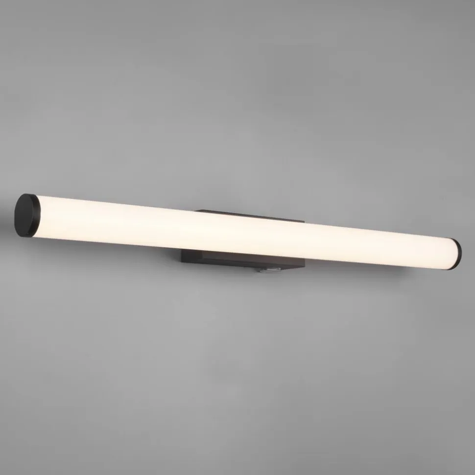 Mattimo LED-væglampe, bredde 60 cm, sort, afbryder