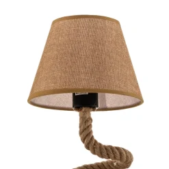 Mauli bordlampe lavet af reb og stof