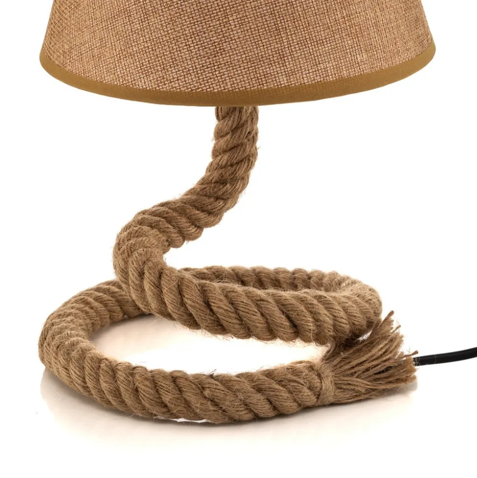 Mauli bordlampe lavet af reb og stof