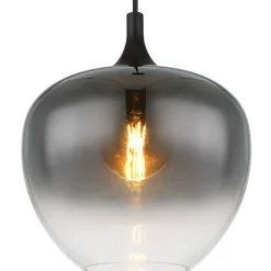 Maxy hængelampe, Ø 29 cm, røgfarvet grå, glas