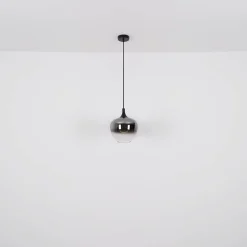 Maxy hængelampe, Ø 48 cm, røggrå, glas, 3 lyskilder.