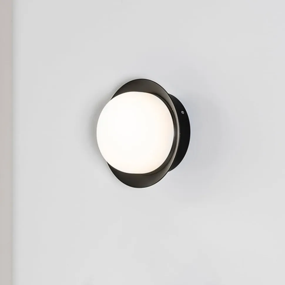 May LED-væglampe, IP44, sort
