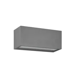 Mayenne udendørs væglampe, antracit, up- & downlight, kantet