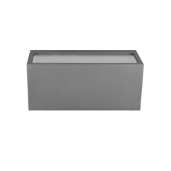 Mayenne udendørs væglampe, antracit, up- & downlight, kantet