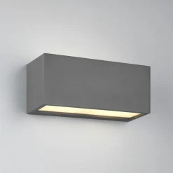 Mayenne udendørs væglampe, antracit, up- & downlight, kantet