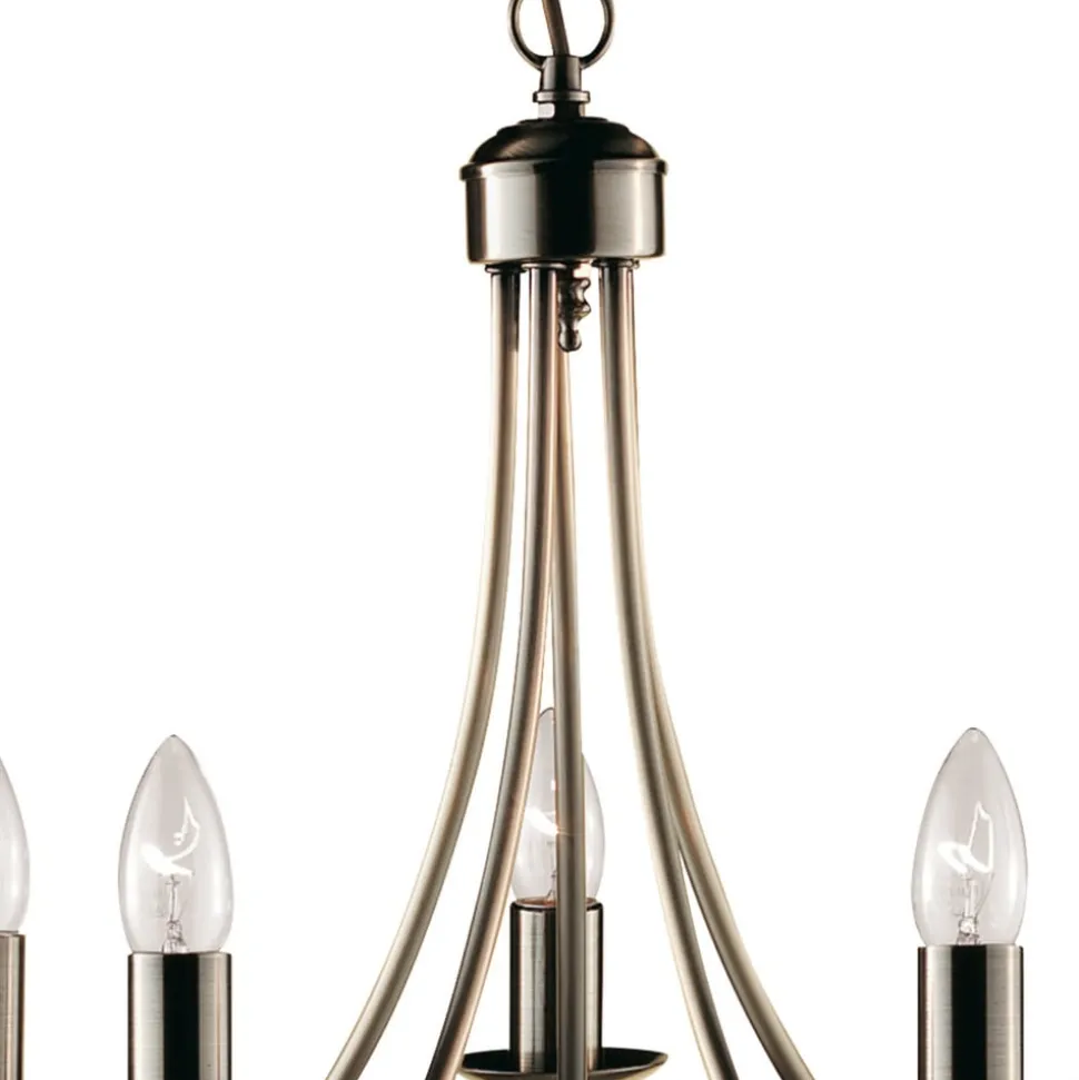 MAYPOLE stilfuld lysekrone med 5 lyskilder