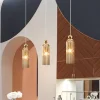 Maytoni Antic hængelampe, glasskærm i cognac