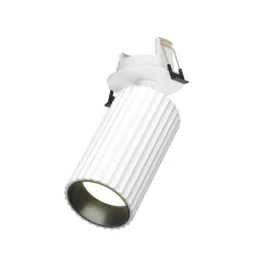 Maytoni Calipso indbygningslampe, hvid, drejelig, GU10