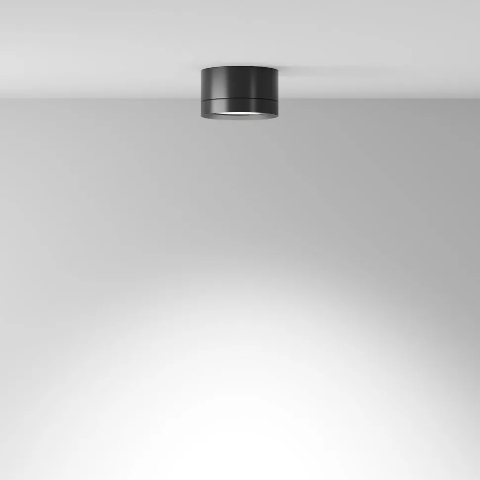 Maytoni downlight Hoop, sort, højde 5 cm Ø 8,5 cm aluminium GX53