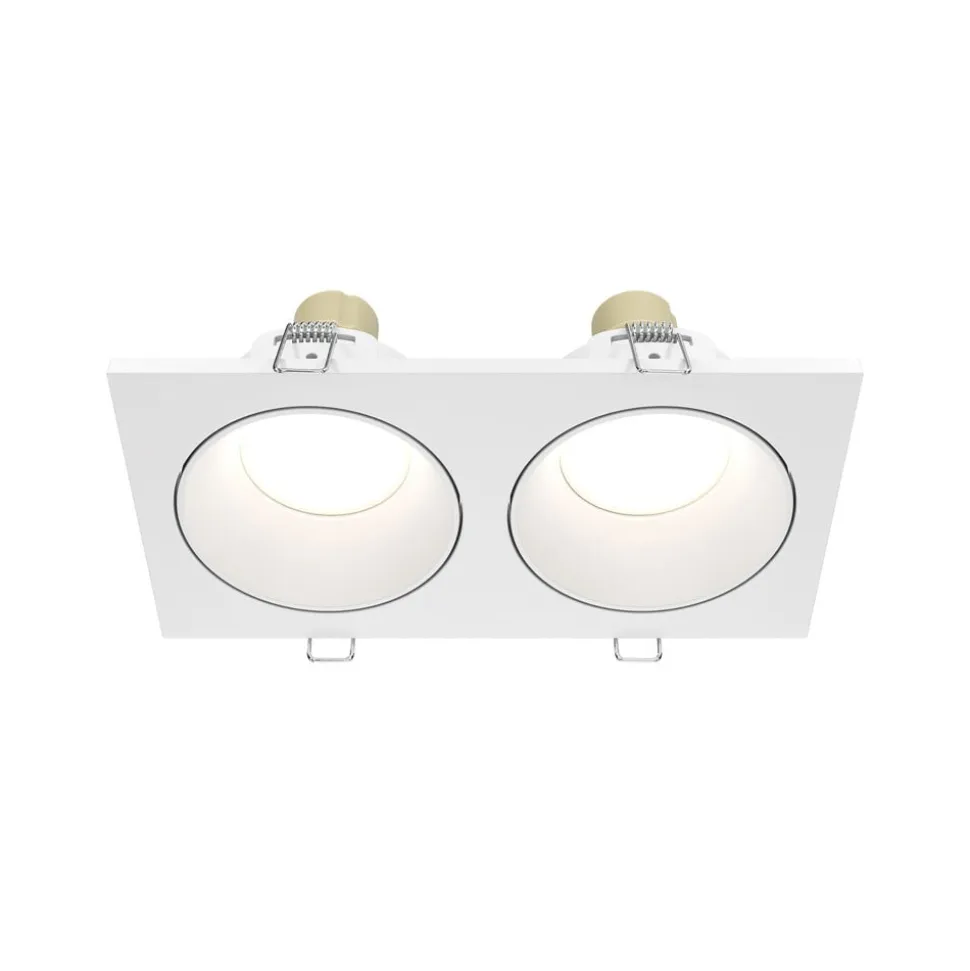 Maytoni forsænket loftlampe Zoom hvid 17 x 9 cm 2 lyskilder IP65