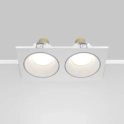 Maytoni forsænket loftlampe Zoom hvid 17 x 9 cm 2 lyskilder IP65
