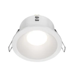Maytoni forsænket loftlampe Zoom hvid Ø 8,5 cm aluminium IP65 GU10
