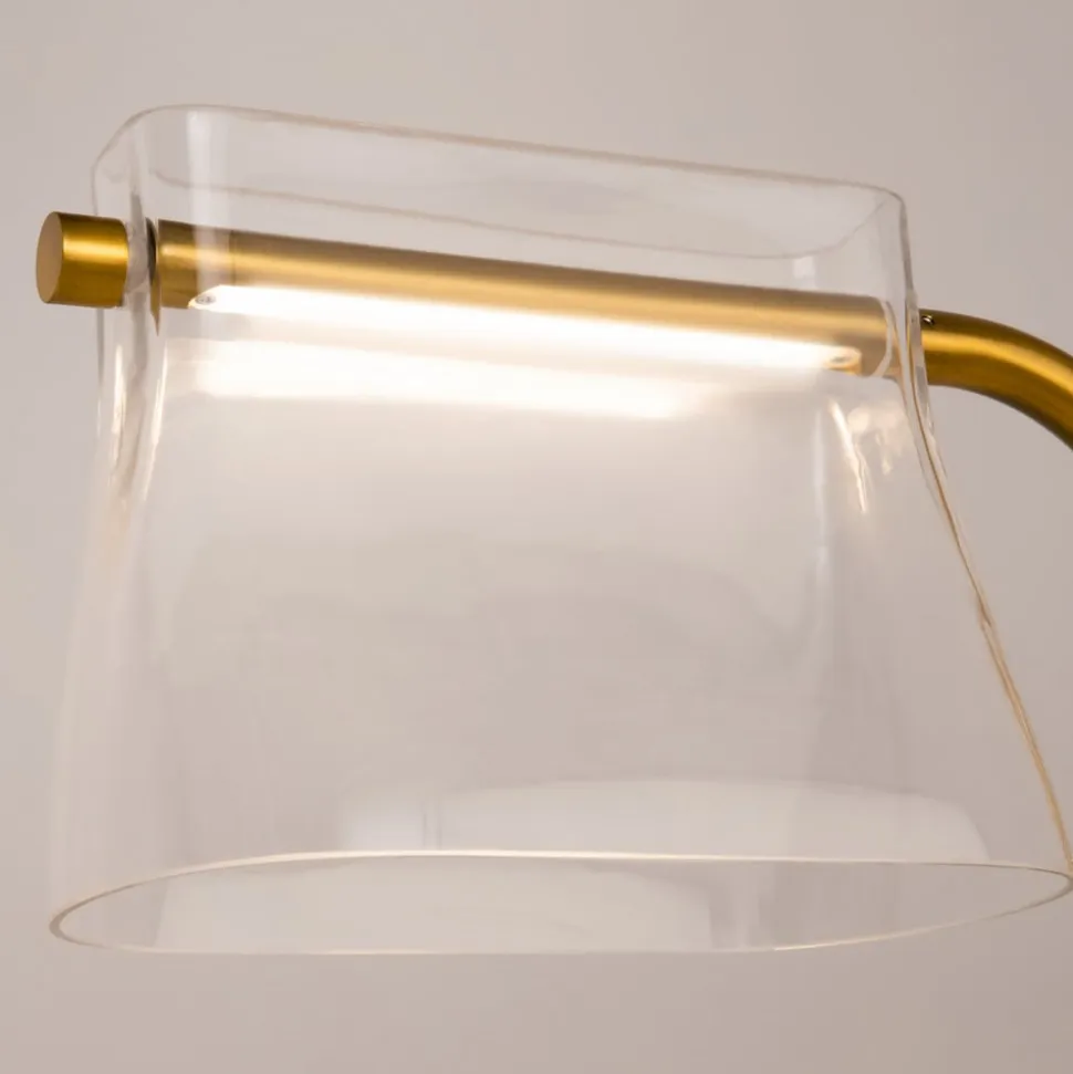 Maytoni gulvlampe Cabaret, messing, højde 126,5 cm