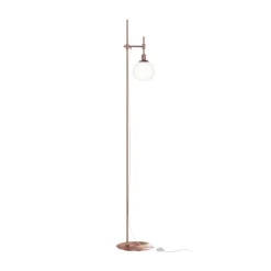 Maytoni gulvlampe Erich, messing rosé, glas/metal, 1 lyskilde.