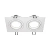 Maytoni indbygningslampe Atom, hvid, 2 lyskilder, 17,5 x 9,2 cm