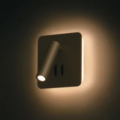 Maytoni Ios 176 LED-væglampe, kantet, sort