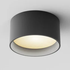 Maytoni LED-downlight Vega, sort, Ø 14 cm, 15W, aluminium