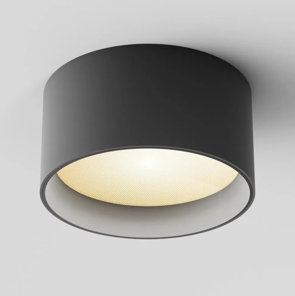 Maytoni LED-downlight Vega, sort, Ø 14 cm, 15W, aluminium