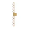 Maytoni LED-væglampe Amulet, lineær, 76 cm, klar/guld