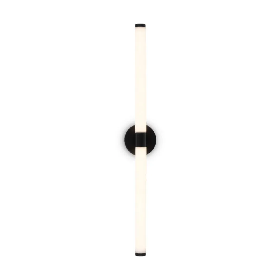 Maytoni LED-væglampe Axis, sort, længde 63 cm aluminium/akryl
