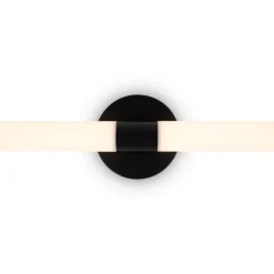 Maytoni LED-væglampe Axis, sort, længde 63 cm aluminium/akryl