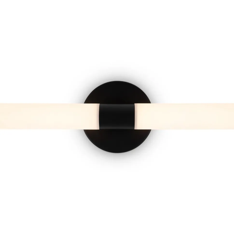 Maytoni LED-væglampe Axis, sort, længde 63 cm aluminium/akryl