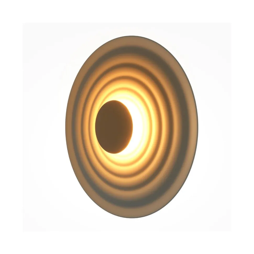 Maytoni LED-væglampe Nami, grøn-beige, Ø 40 cm, aluminium