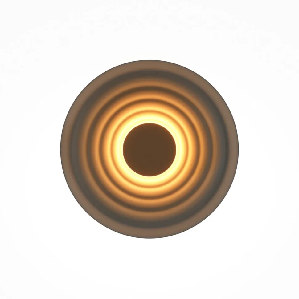 Maytoni LED-væglampe Nami, grøn-beige, Ø 40 cm, aluminium