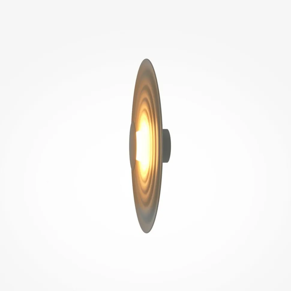 Maytoni LED-væglampe Nami, grøn-beige, Ø 40 cm, aluminium