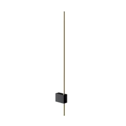 Maytoni LED-væglampe Pars, 62,3 cm, sort/guld, aluminium