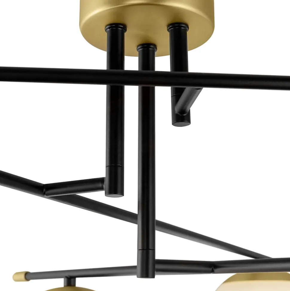 Maytoni Nostalgia loftlampe, 6 lyskilder, glas