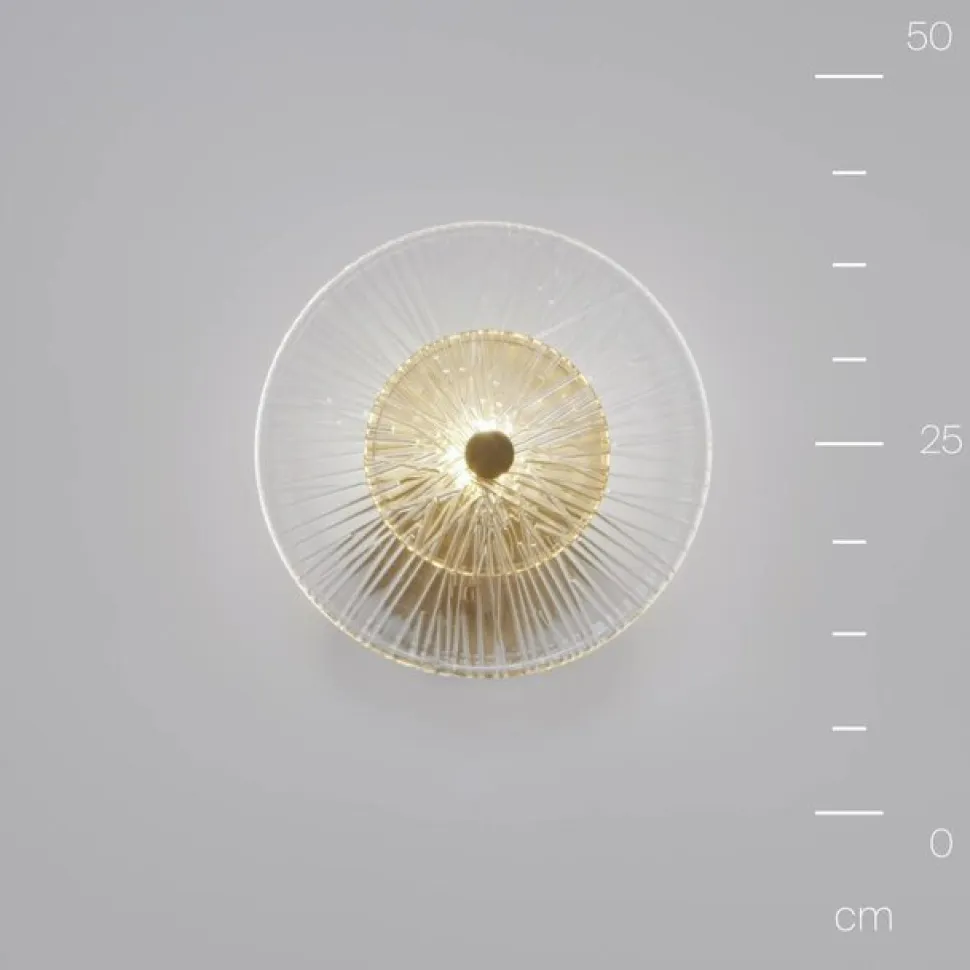 Maytoni væglampe Aster, glas, Ø 28 cm, 1 x E14