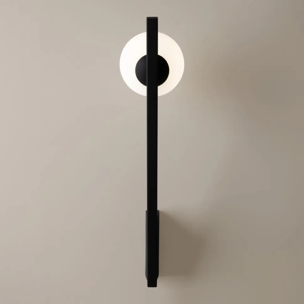 Maytoni væglampe Kazmir, sort, højde 35 cm, metal