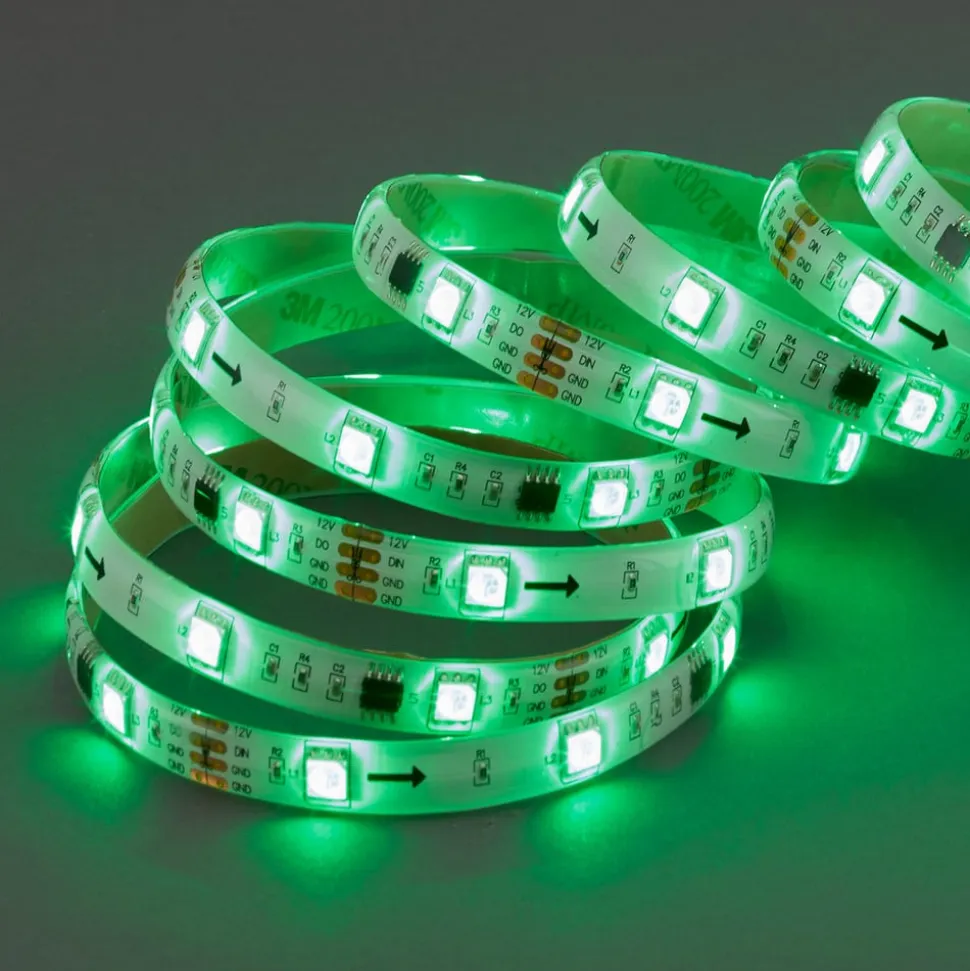Med 164 lysfunktioner - Mo 500 cm RGB-LED-stripe