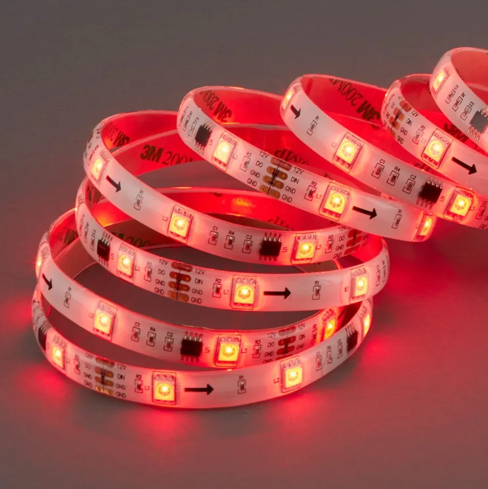 Med 164 lysfunktioner - Mo 500 cm RGB-LED-stripe