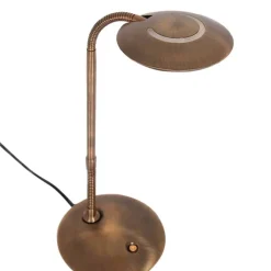 Med lysdæmper – LED-bordlampe Zenith bronze