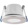 MEGAMAN LED-indbygningsspot Tego Slim, 4.000 K, nikkel, IP65, 1 stk.