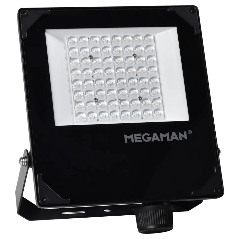 MEGAMAN udendørs LED-spot Hugo, 50 W, 3000 K, IP66
