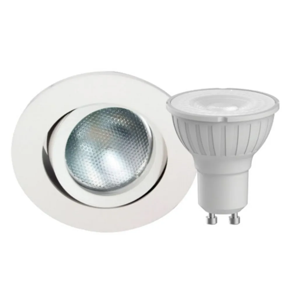 Megatron DecoclicSet LED-indb.ring GU10 4,2 W hvid