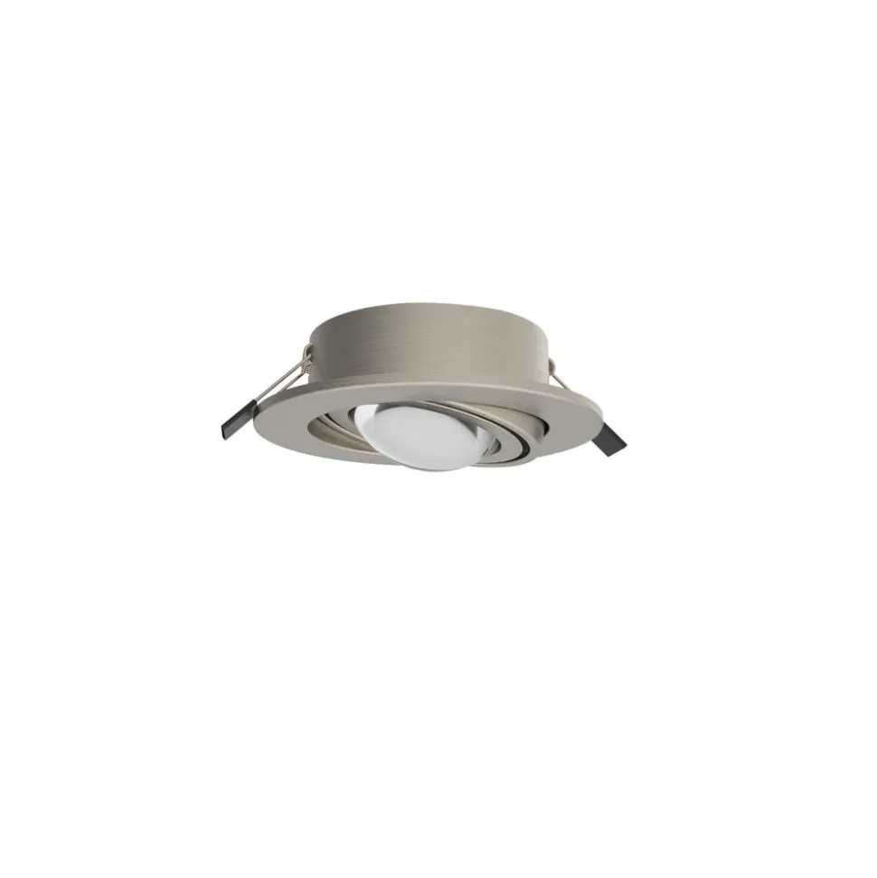 MEGATRON LED indbygningsspot Planex Powerlens, 4,8 W, nikkel