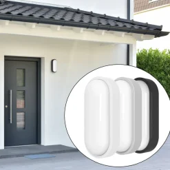 MEGATRON udendørs LED-væglampe Zella Neo XL Sensor sort IP54