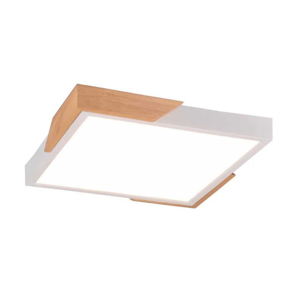 Meta LED-loftlampe, 31,5x31,5 cm, 3.000 K, hvid