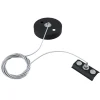 Metalophæng Skinne, 1-fase skinne, sort