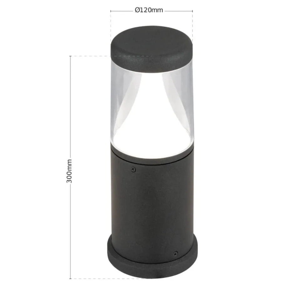 Midnight LED-sokkellampe, anti-UV-diffusor, IP65