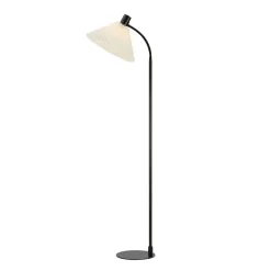 Mira tekstilgulvlampe, sort