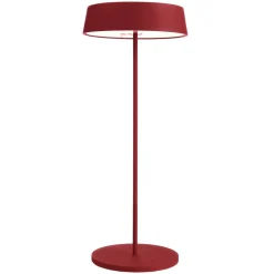 Miram LED-bordlampe, batteri, kan dæmpes, rubinrød