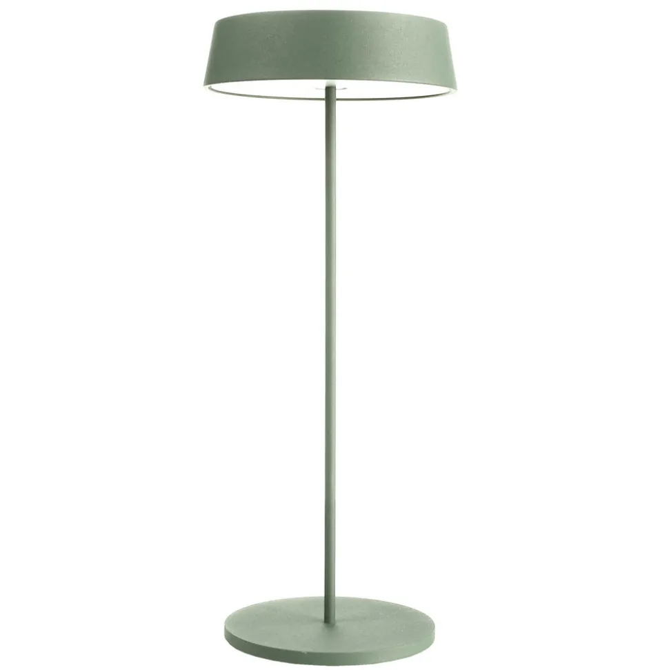 Miram LED-bordlampe med batteri, kan dæmpes, grøn